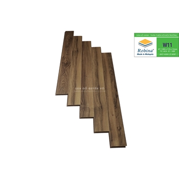 Sàn gỗ Robina 12mm bản nhỏ  1283 x115x 12mm-W11