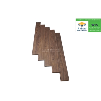 Sàn gỗ Robina 12mm bản nhỏ  1283 x115x 12mm-W15
