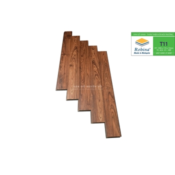 Sàn gỗ Robina 12mm bản nhỏ  1283 x115x 12mm- T11